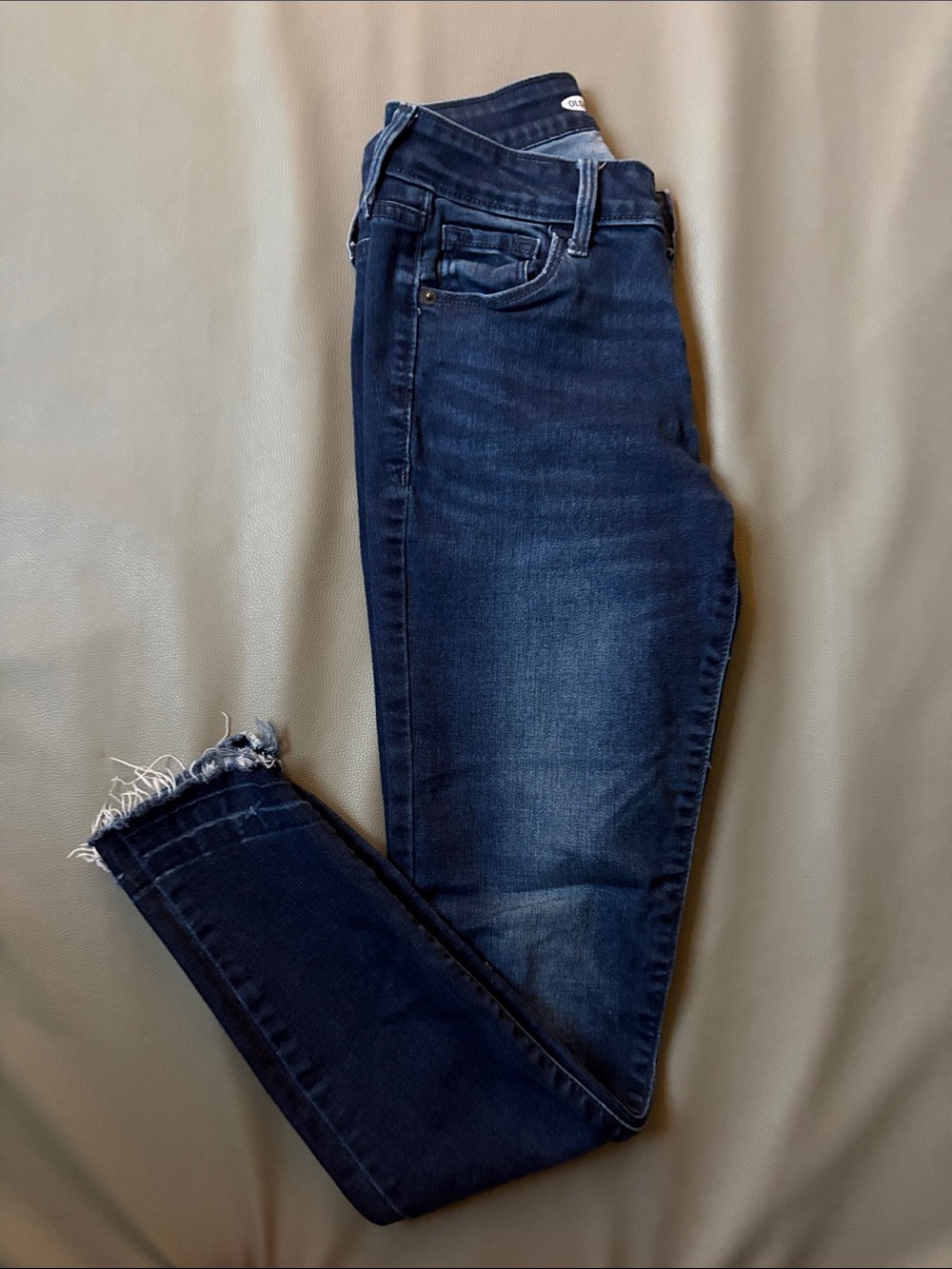 Women’s Old Navy, super skinny rockstar jeans, dark denim, 0
